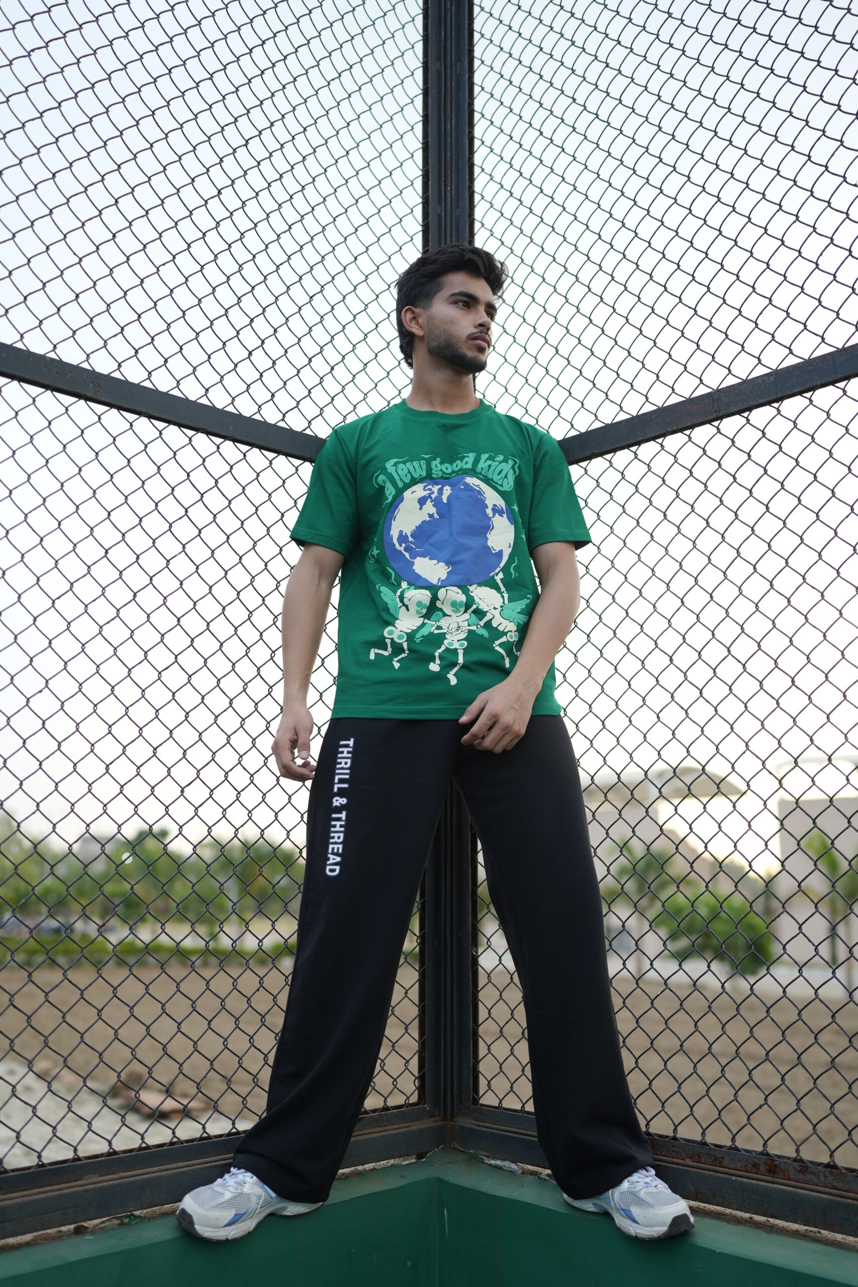 Parrot Green - Thrill & Thread Streetwear Puff Tee