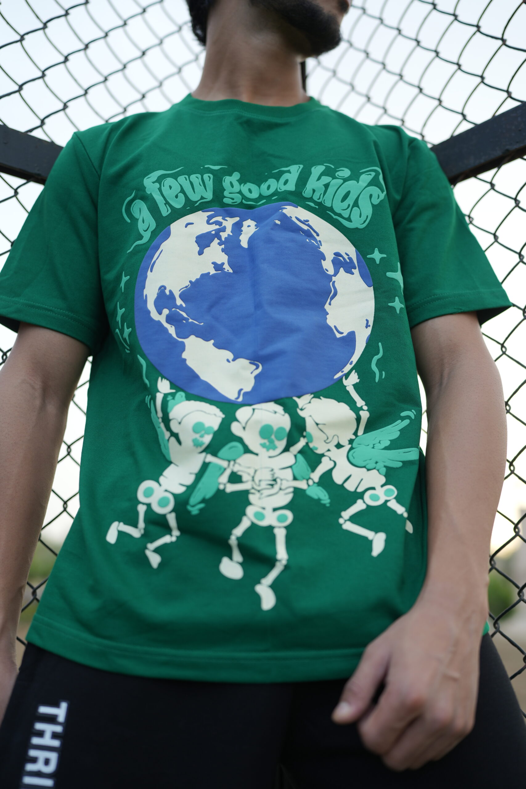 Parrot Green - Thrill & Thread Streetwear Puff Tee