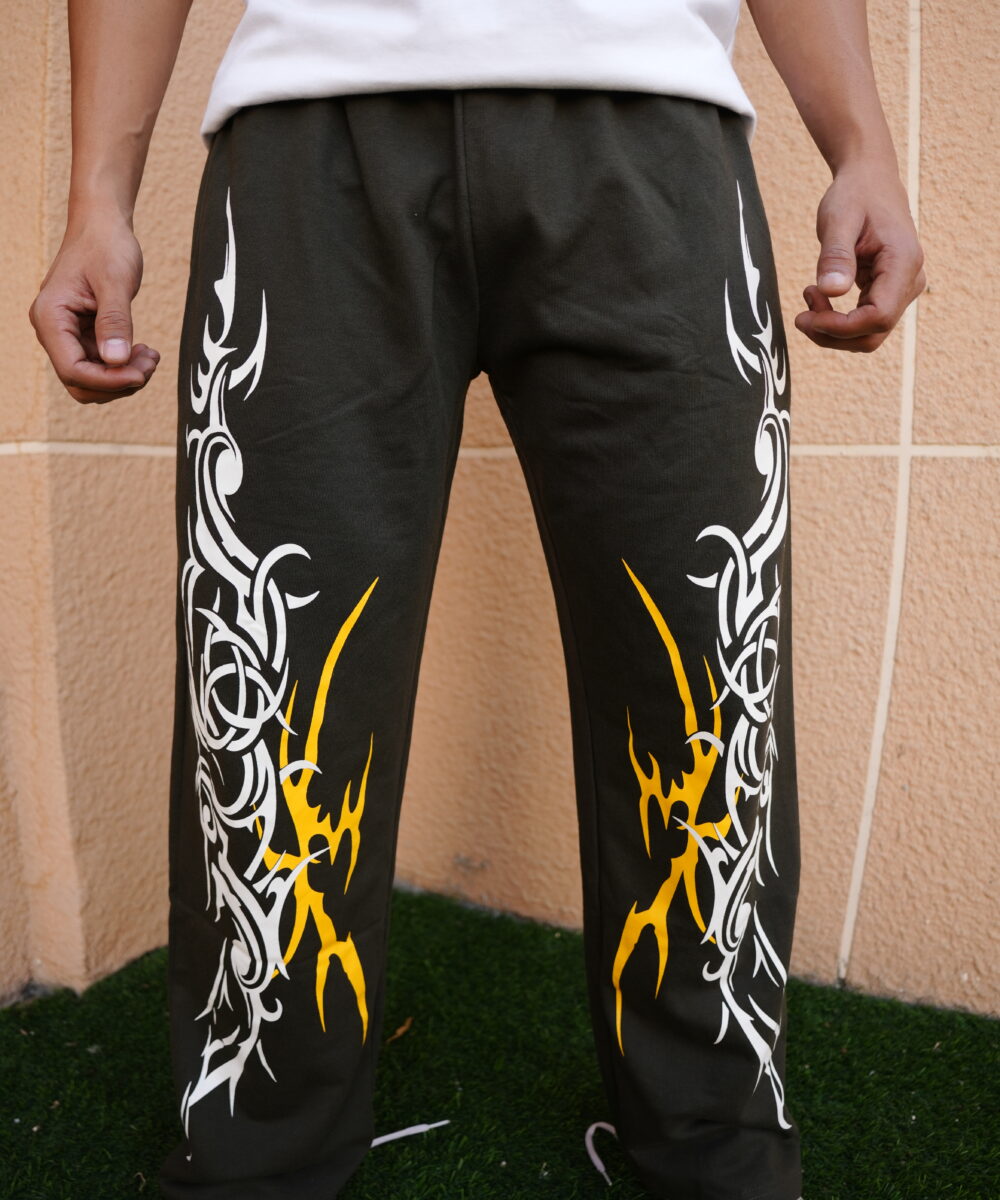 Thrill & Thread Inferno Tribal Lower - Olive Green