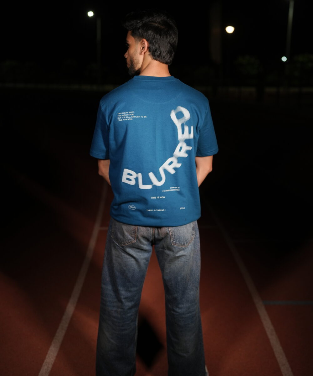 Thrill and Thread Blurred T-shirt design - Patrol Colour