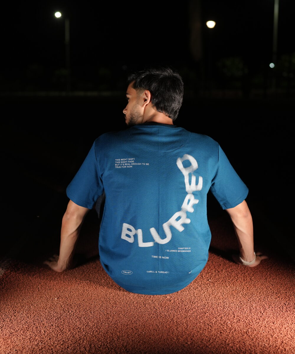 Thrill and Thread Blurred T-shirt design - Patrol Colour