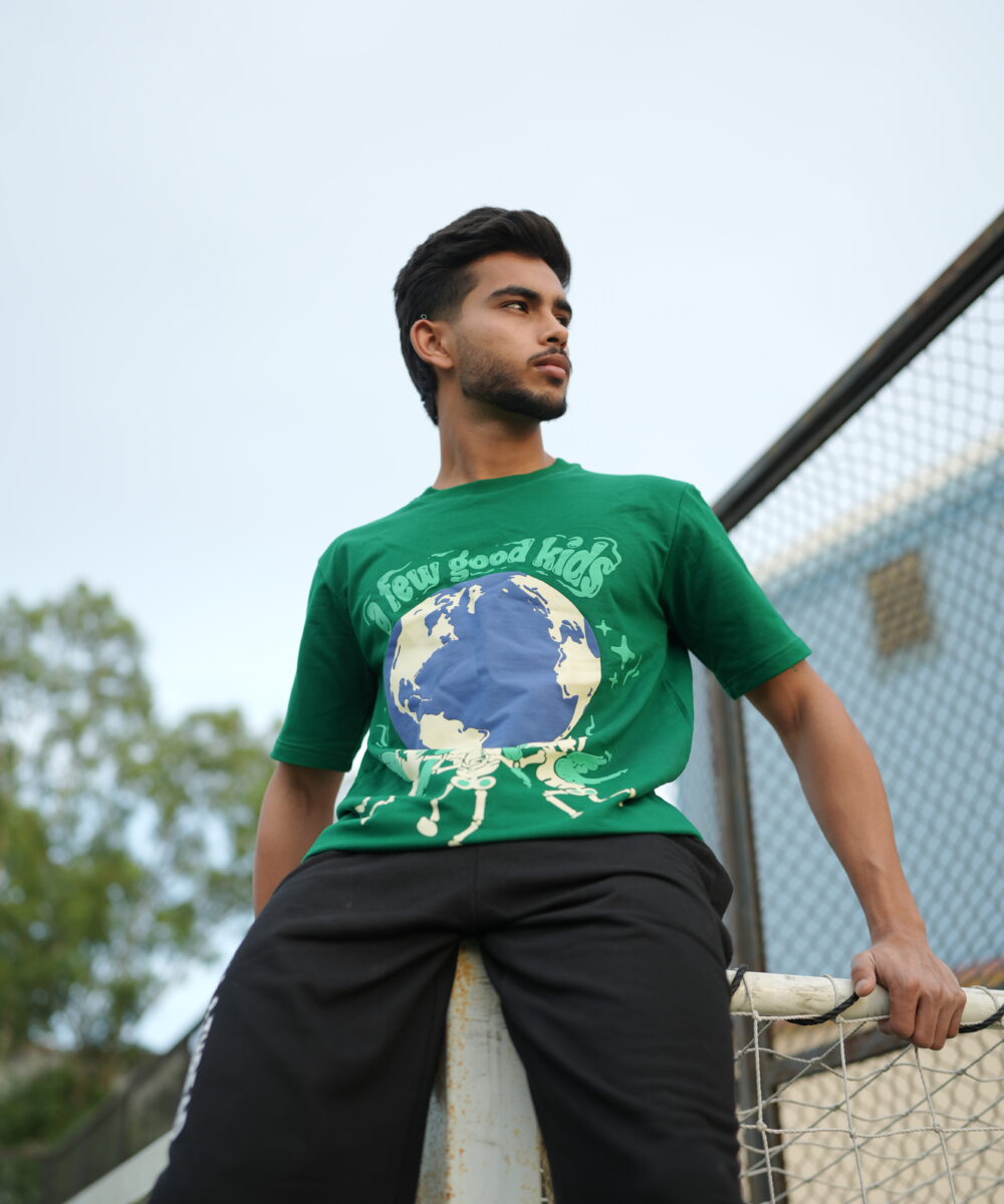 Parrot Green - Thrill & Thread Streetwear Puff Tee