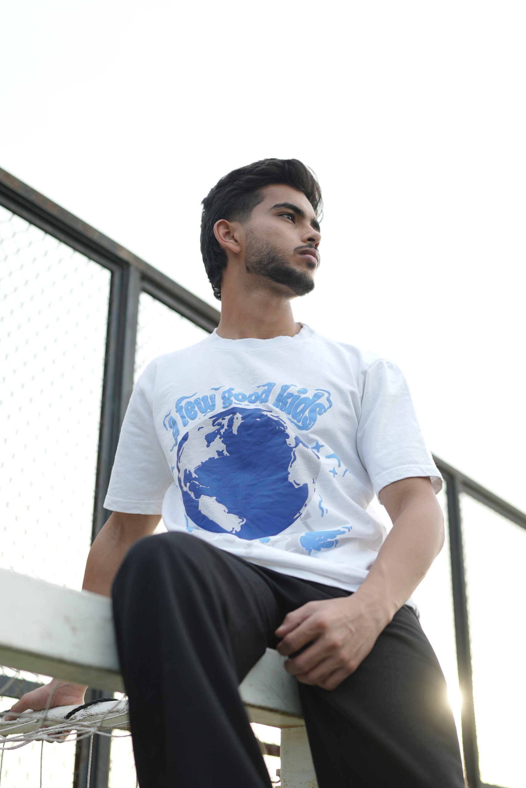 White Streetwear Puff Tee - Thrill & Thread