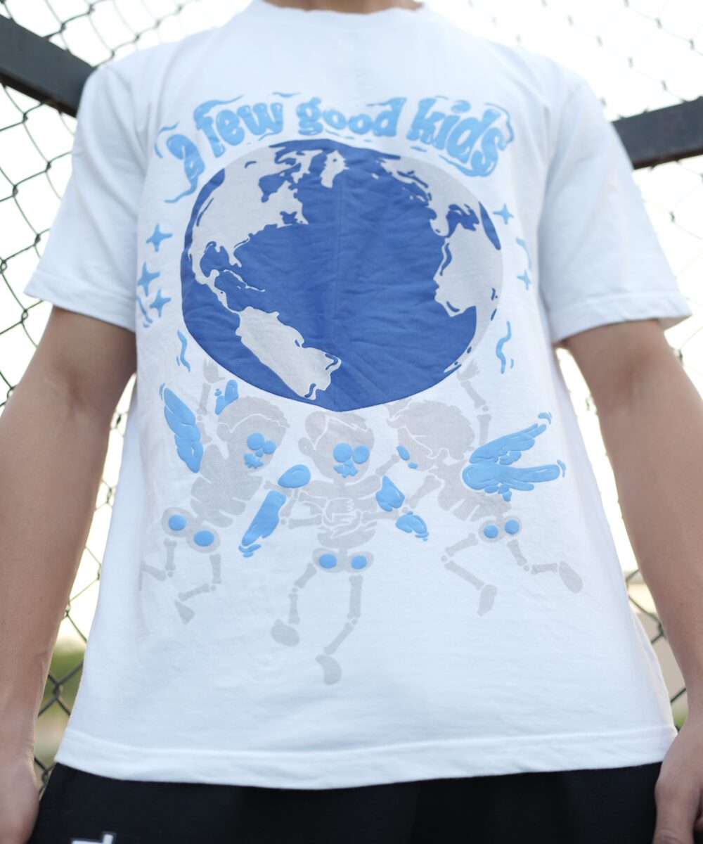 White Streetwear Puff Tee - Thrill & Thread
