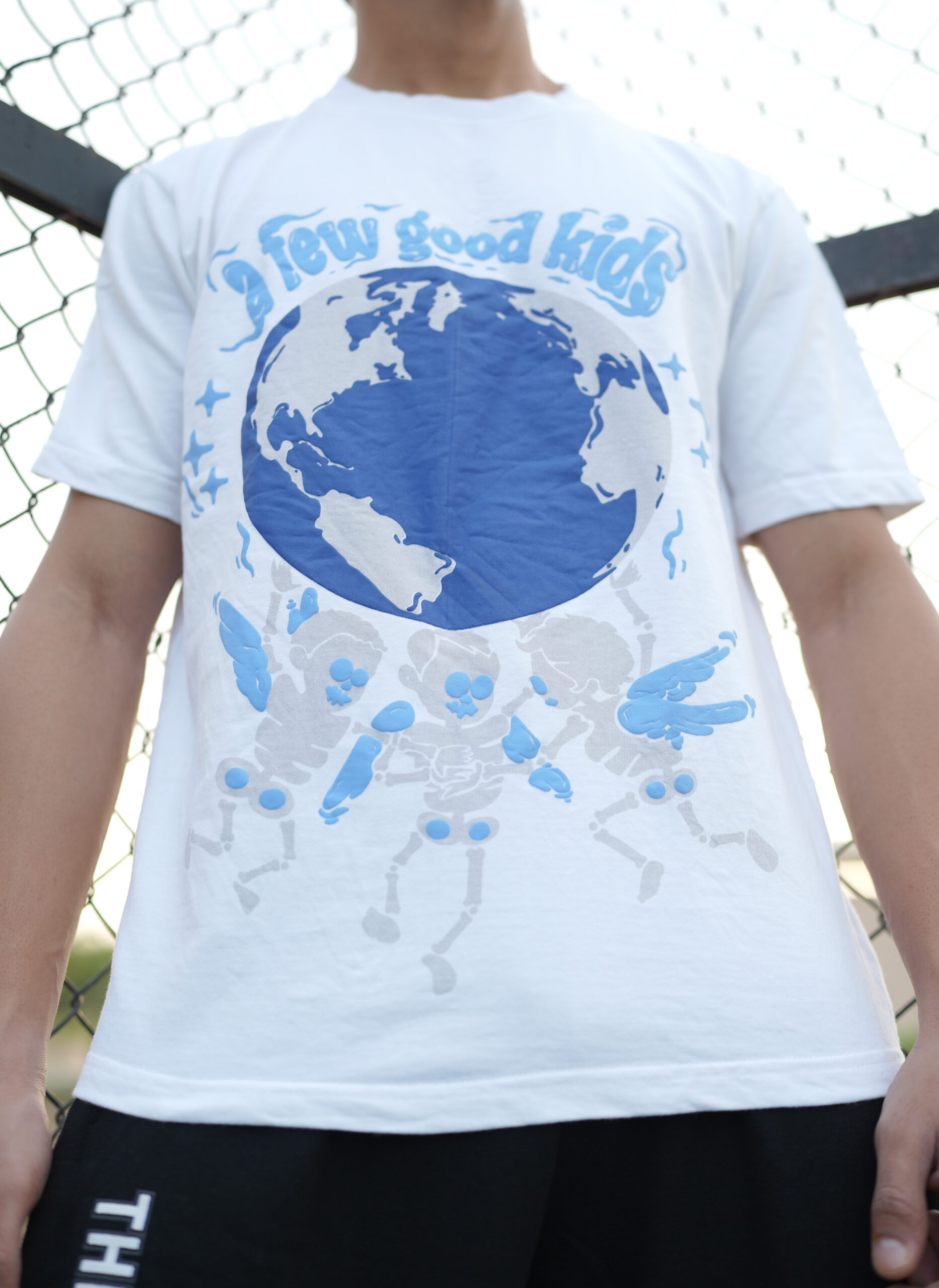 White Streetwear Puff Tee - Thrill & Thread