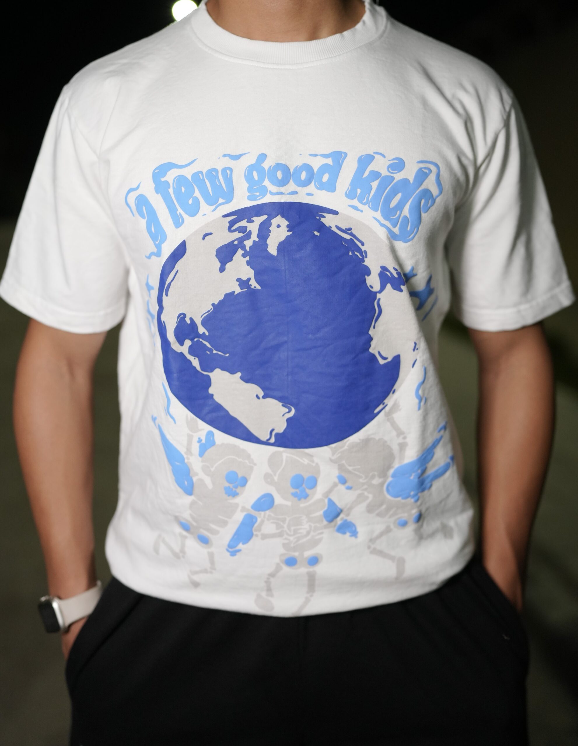 White Streetwear Puff Tee - Thrill & Thread