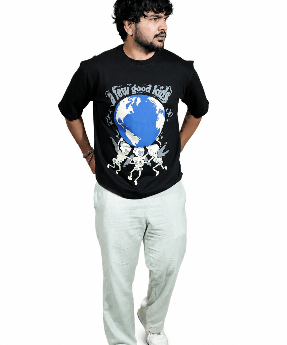 Z black - Thrill & Thread streetwear puff tee