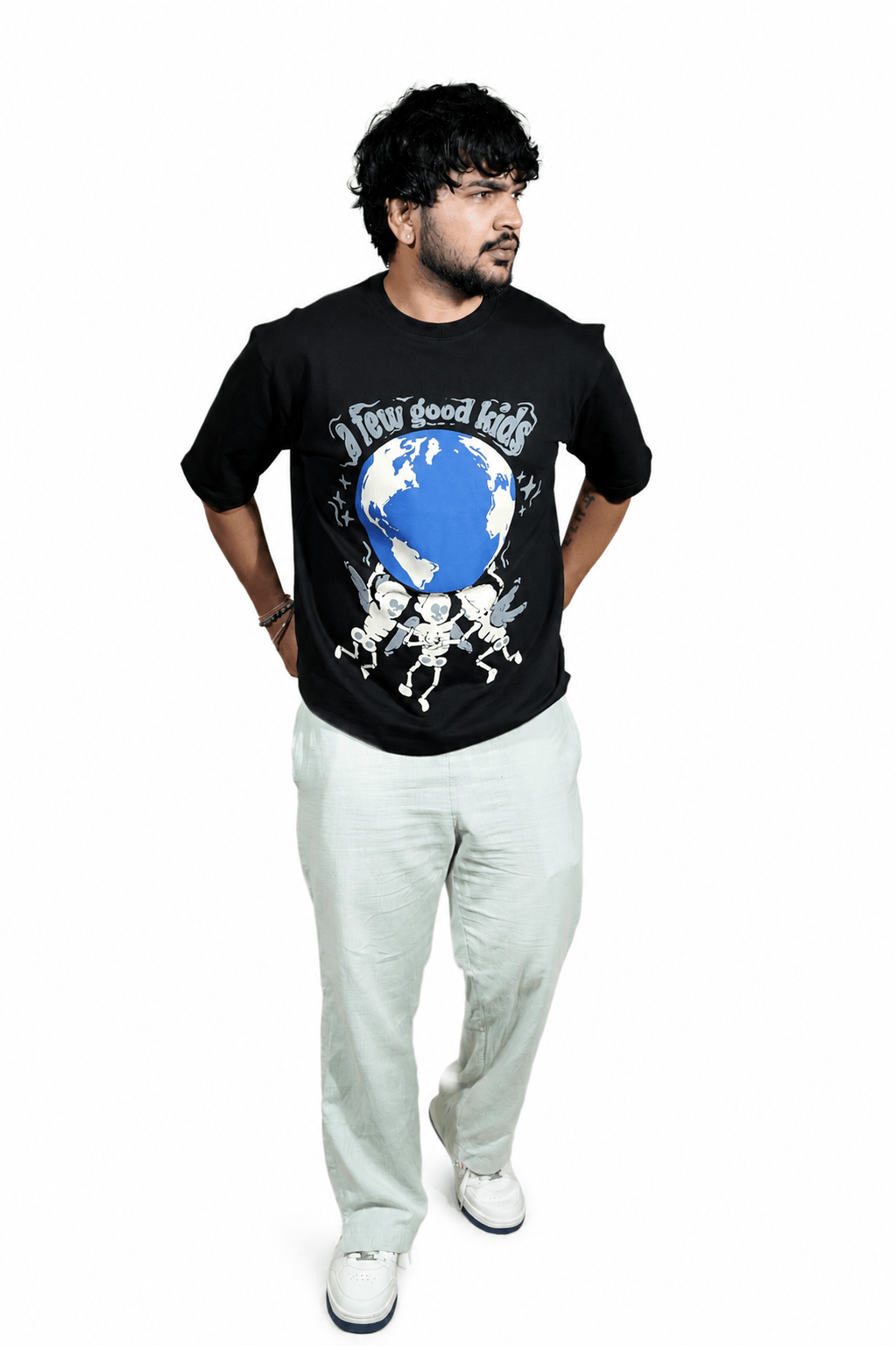 Z black - Thrill & Thread streetwear puff tee