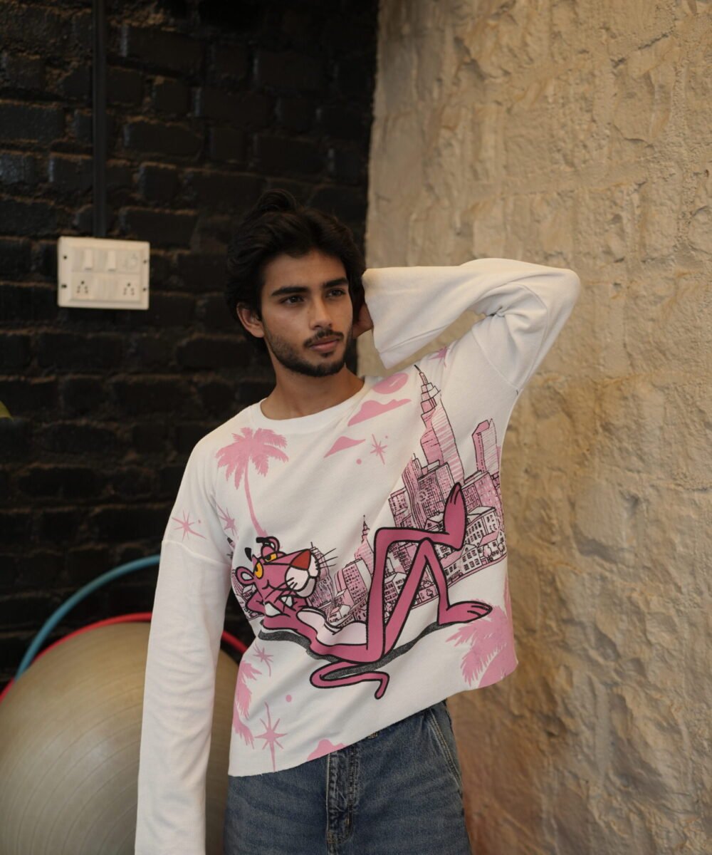 Waffle Knit - Pink Panther Waffle Fall - White Edition