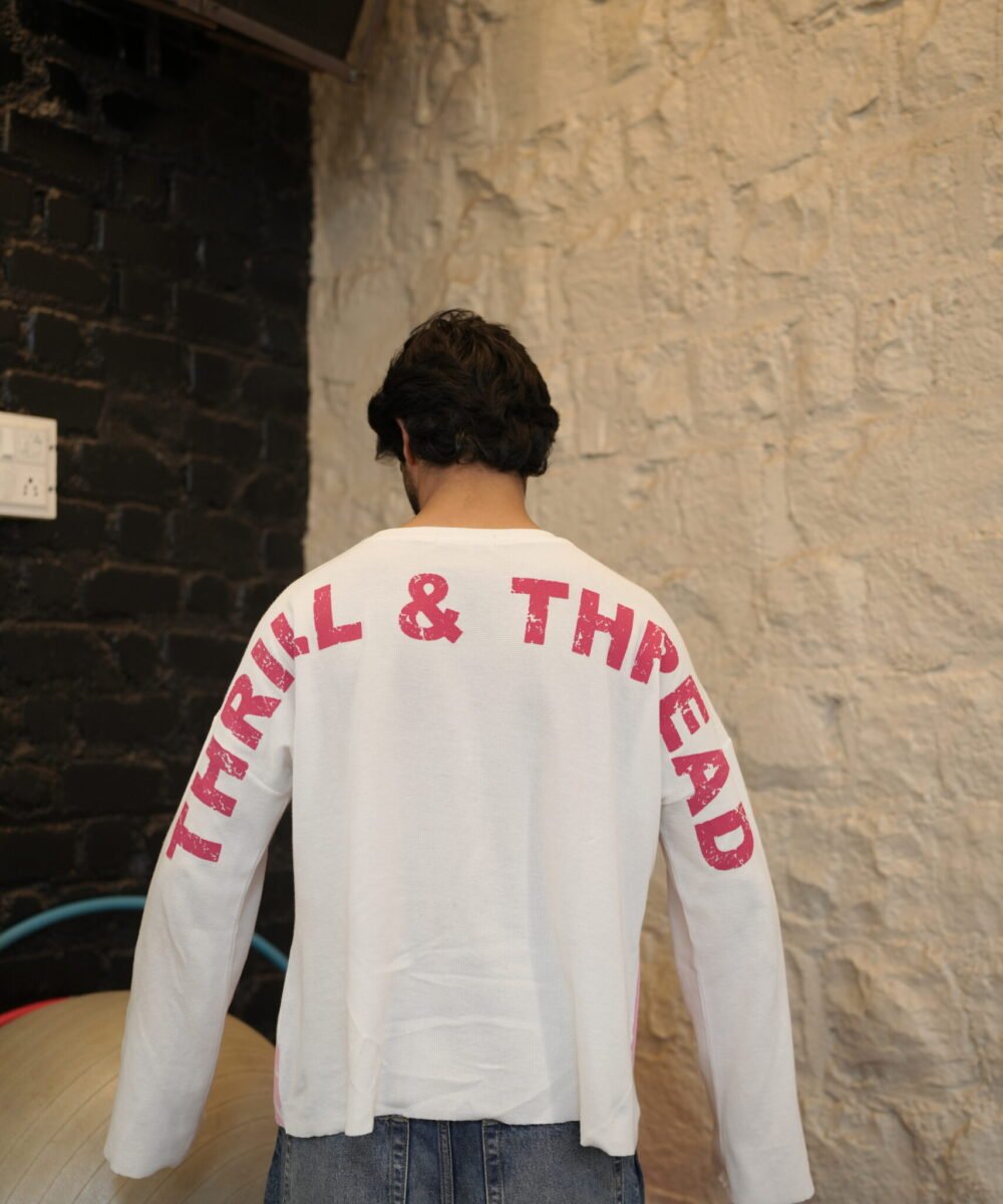 Waffle Knit - Pink Panther Waffle Fall - White Edition