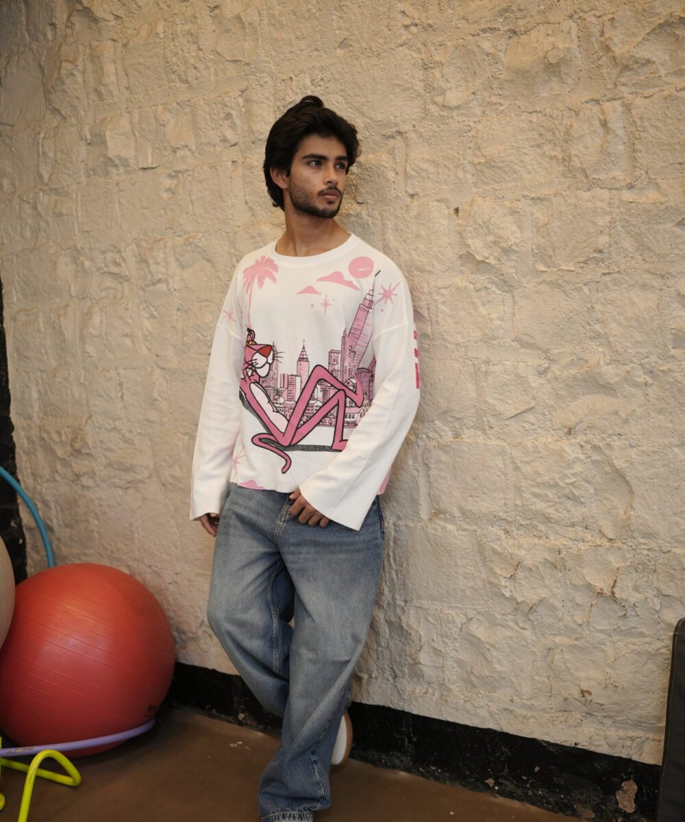 Waffle Knit - Pink Panther Waffle Fall - White Edition