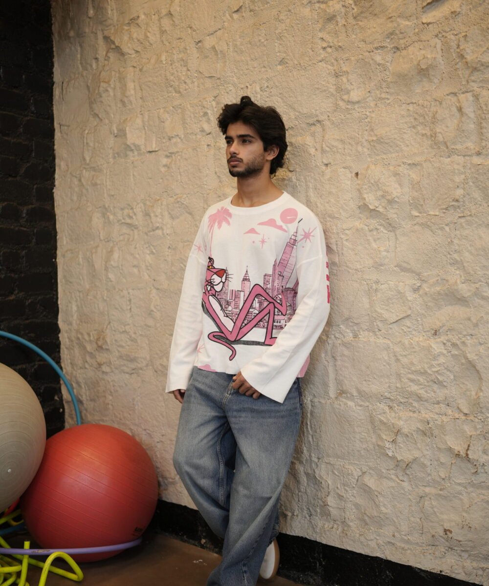 Waffle Knit - Pink Panther Waffle Fall - White Edition