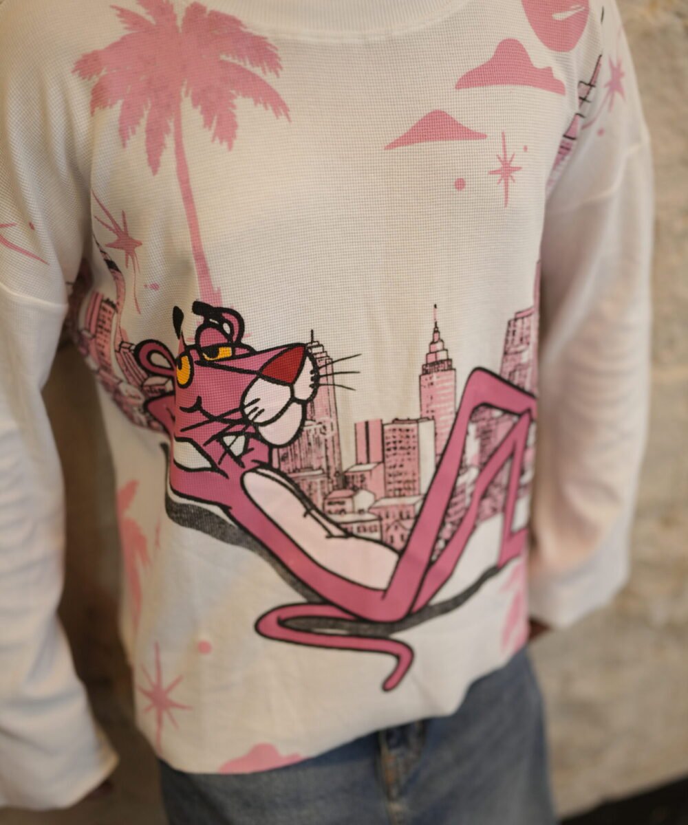 Waffle Knit - Pink Panther Waffle Fall - White Edition