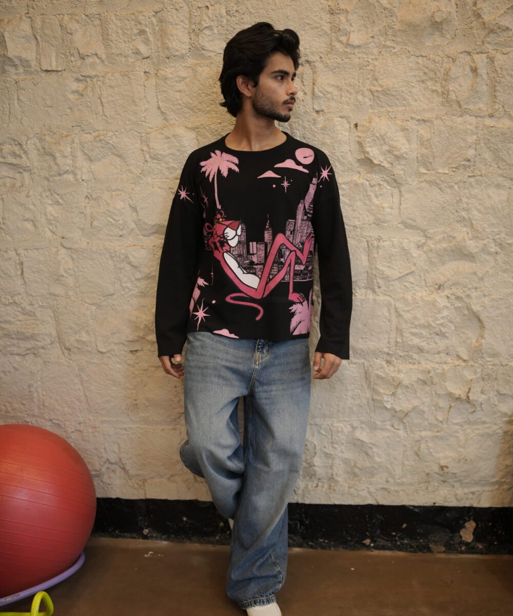 Waffle Knit - Pink Panther Waffle fall - Black Edition
