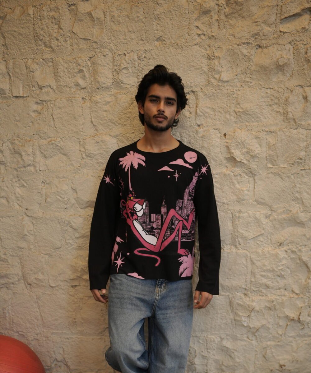 Waffle Knit - Pink Panther Waffle fall - Black Edition