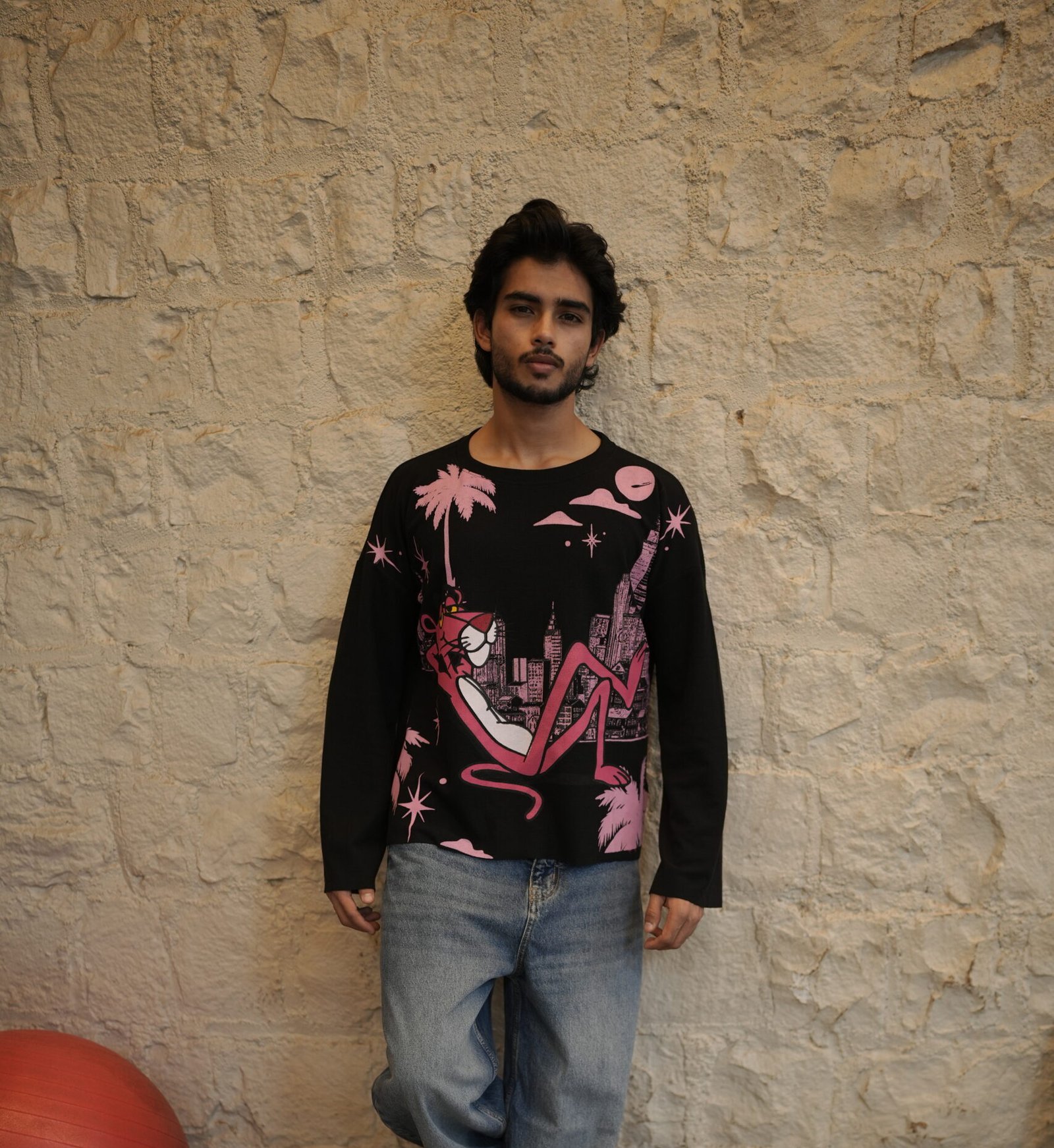Waffle Knit - Pink Panther Waffle fall - Black Edition
