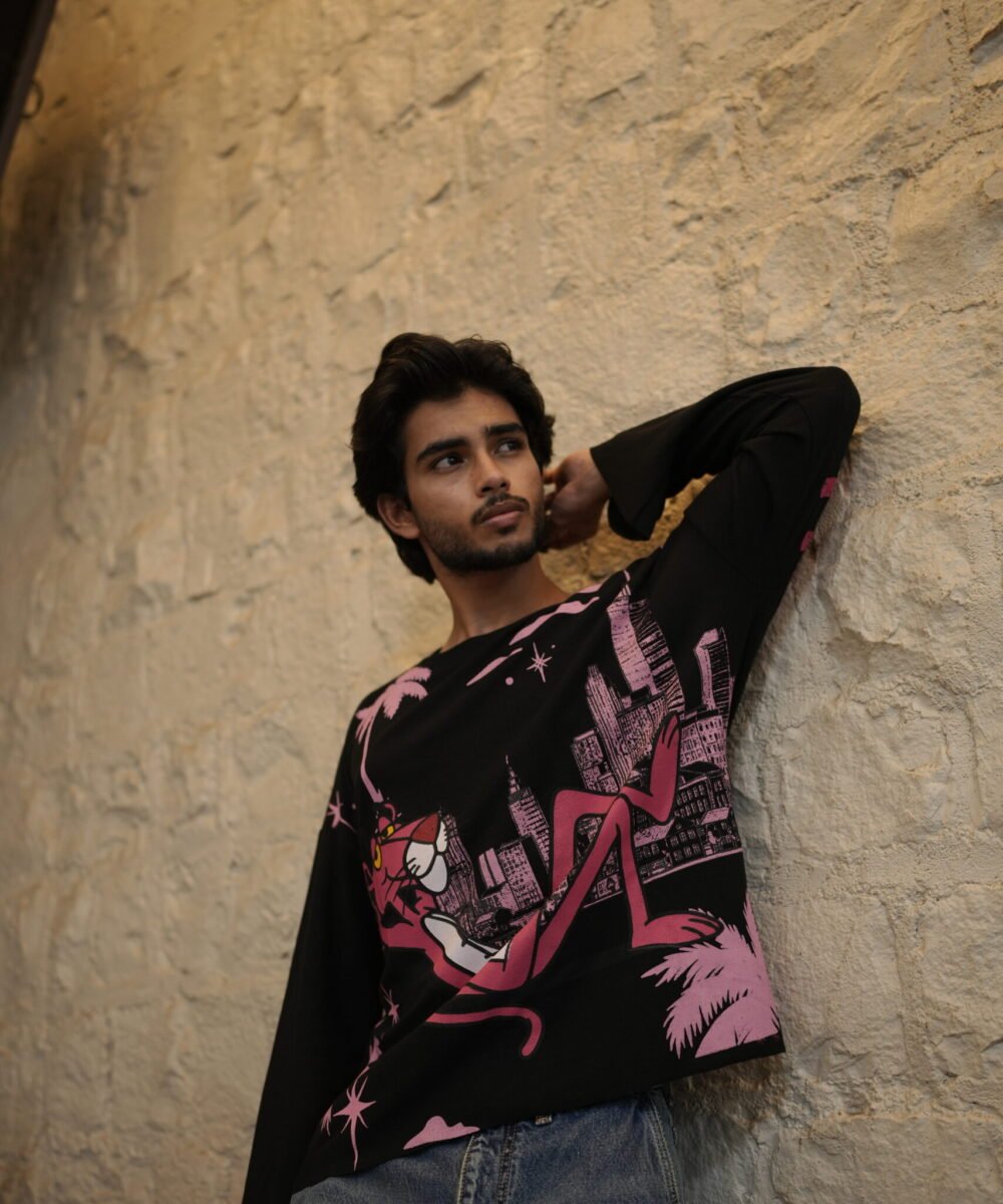 Waffle Knit - Pink Panther Waffle fall - Black Edition