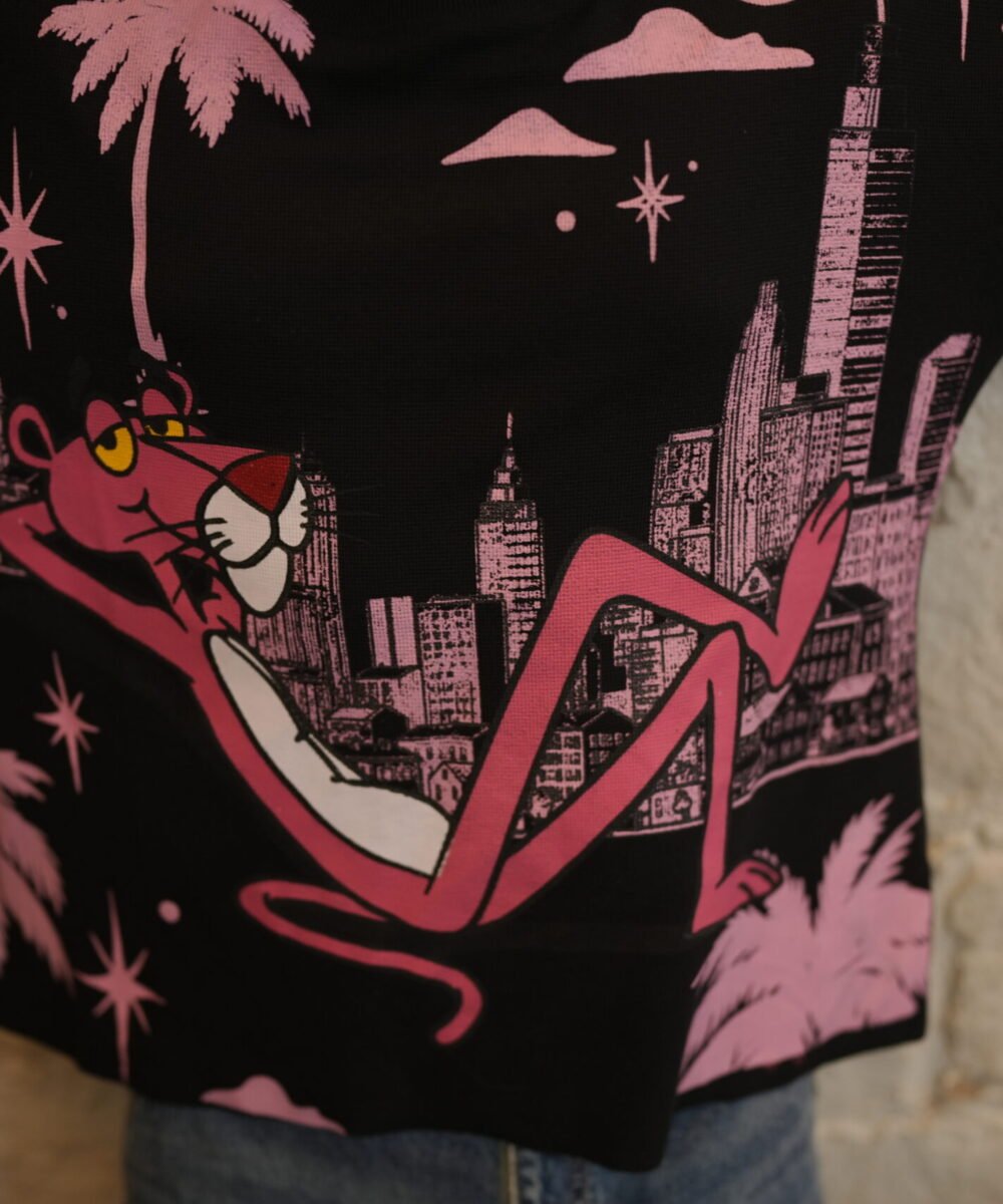 Waffle Knit - Pink Panther Waffle fall - Black Edition