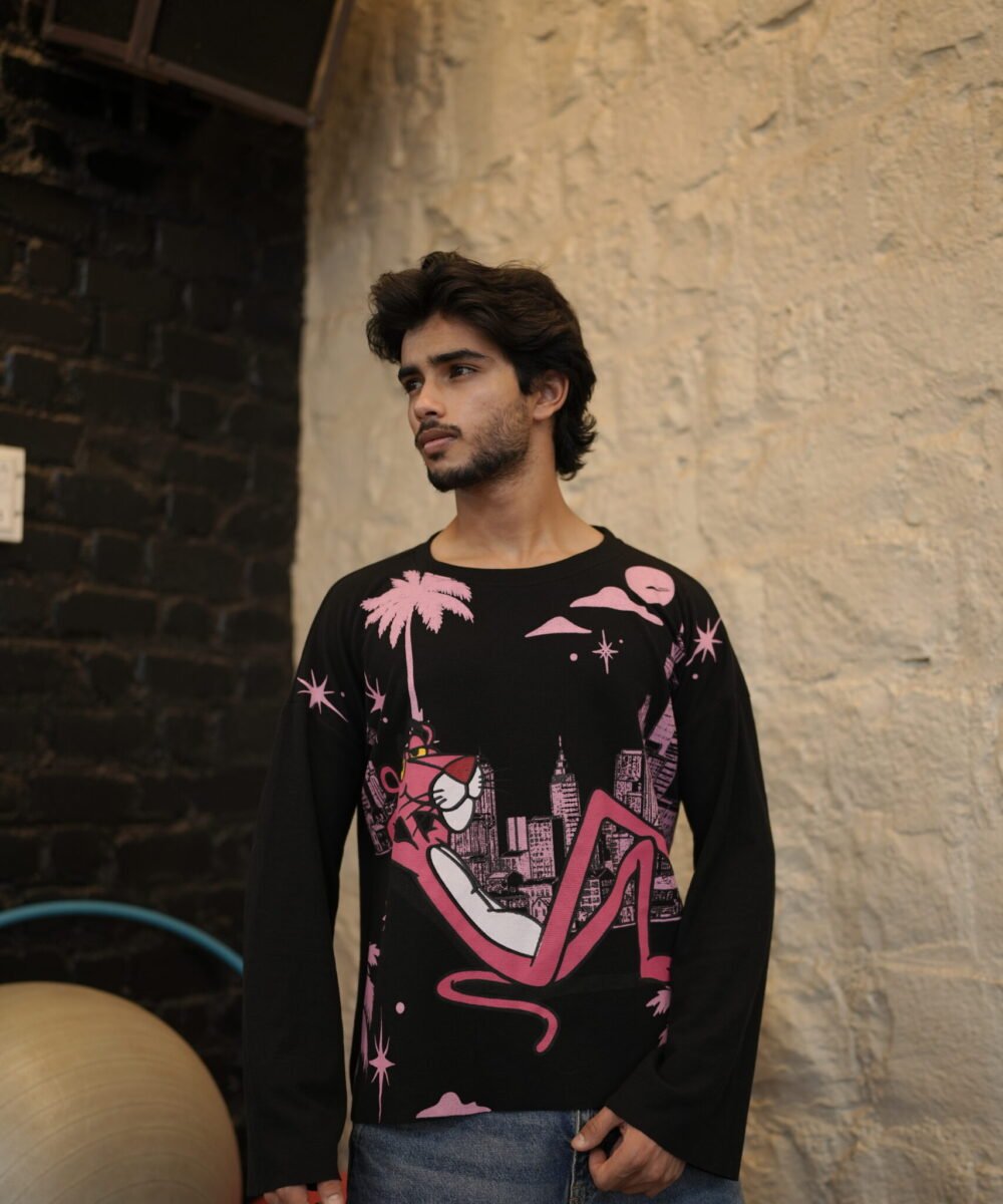 Waffle Knit - Pink Panther Waffle fall - Black Edition