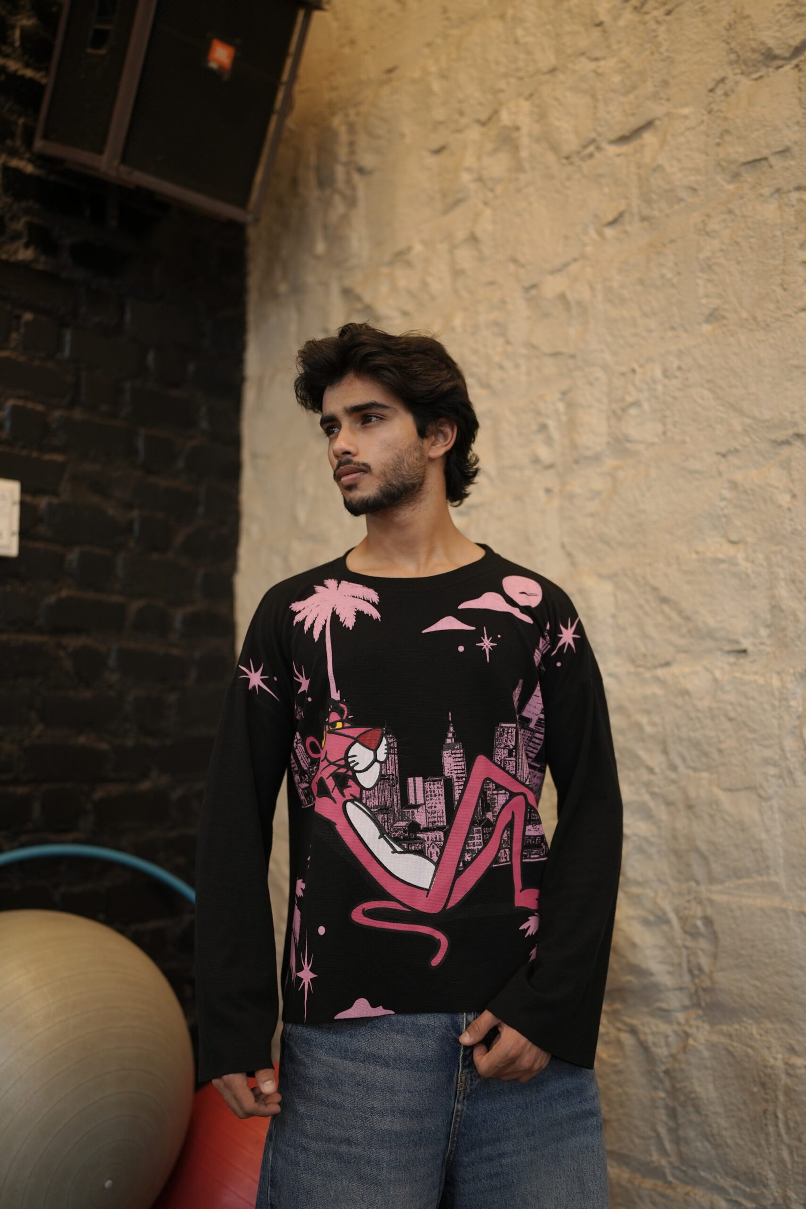 Waffle Knit - Pink Panther Waffle fall - Black Edition