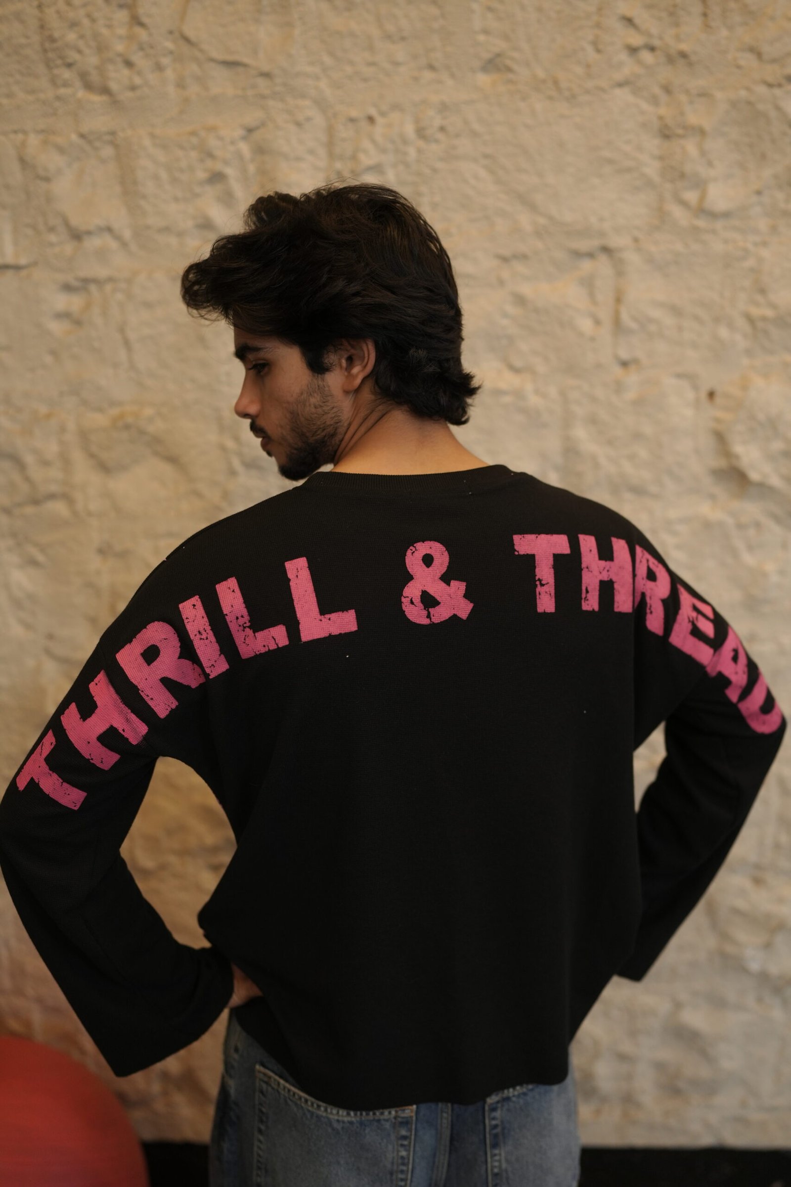 Waffle Knit - Pink Panther Waffle fall - Black Edition