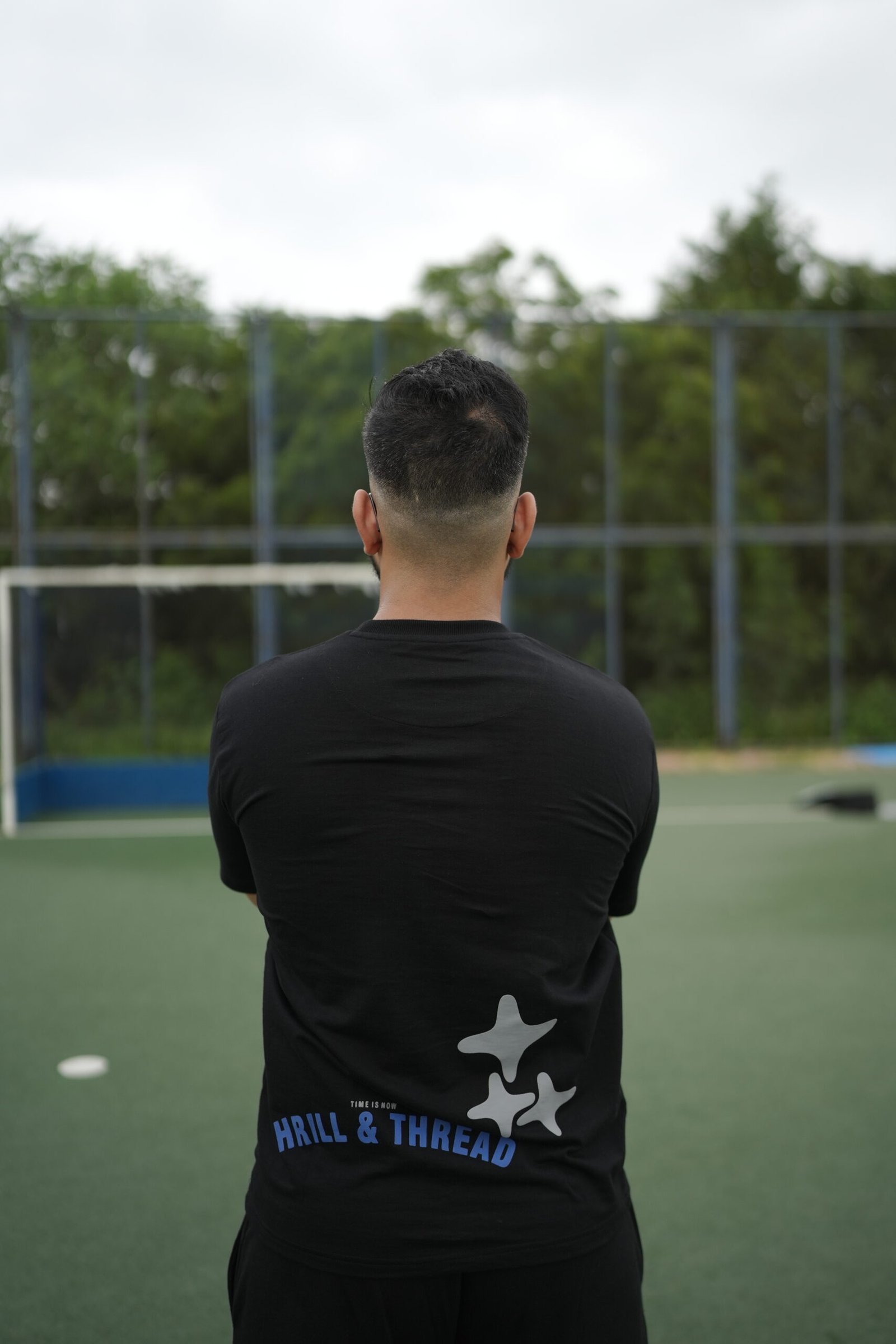 Thrill & Thread Streetwear Puffed TEE - ( Universal Black )